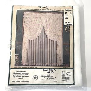 WHITE PANEL CURTAIN by Hofmann Laces Limited